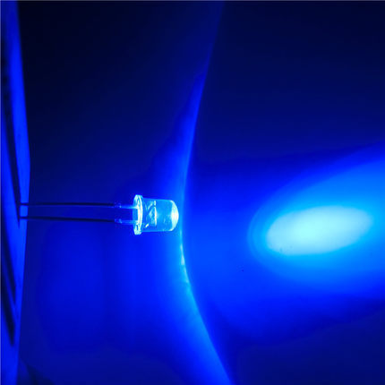 Blink-LED 5 mm klar blau (VPE=5 Stück)