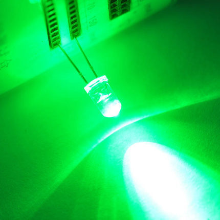 Blink-LED 3 mm klar grün (VPE=50 Stück)