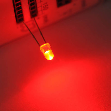 Blink-LED 5 mm klar rot (VPE=10 Stück)