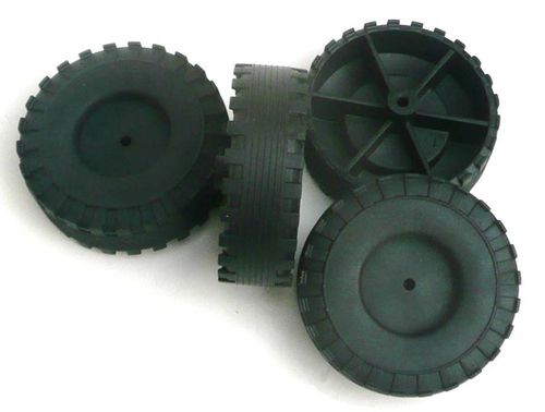 Hohlreifen aus TPE 51 mm Ø x 16 mm breit - Bhg. 2,6 mm (4 Stück)